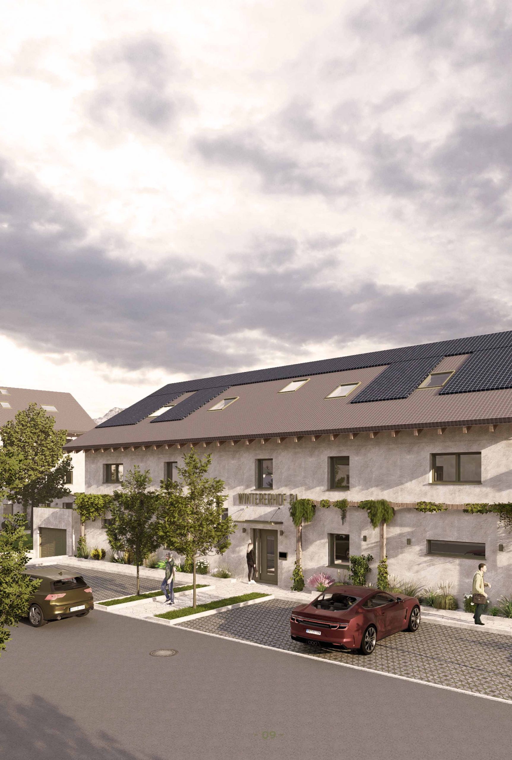 Moderne Wohnanlage Haus 2 EG mit Solardach von Milena Immobilien